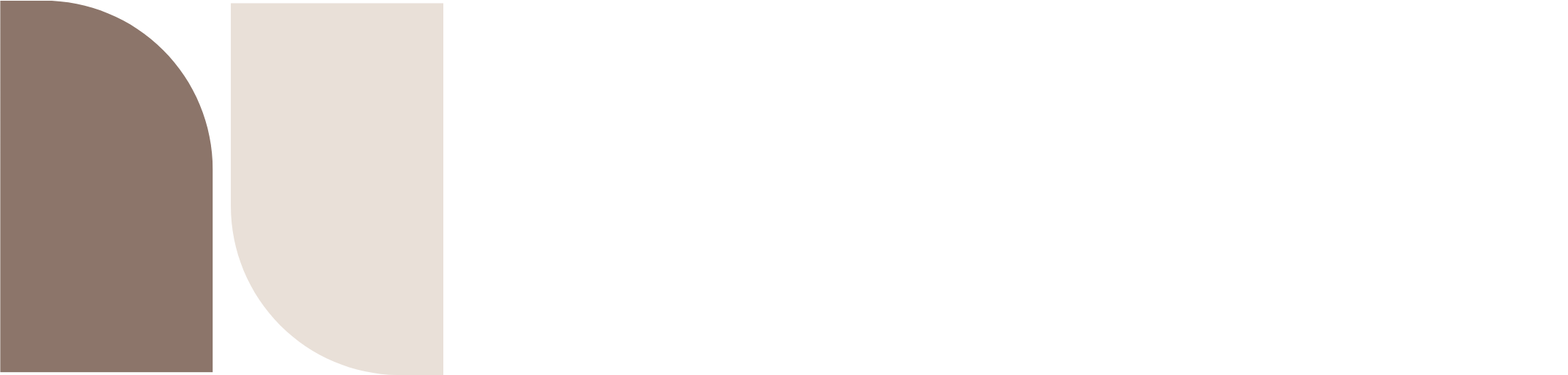 Navigate Interiors white logo.