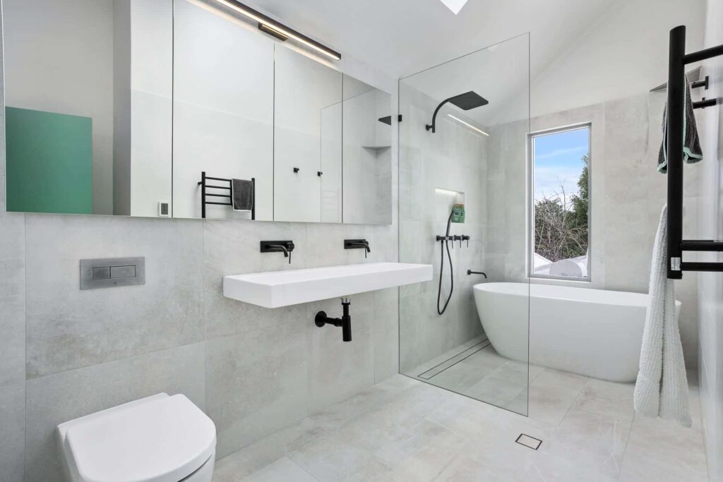 luxury hampton style bathroom renovation