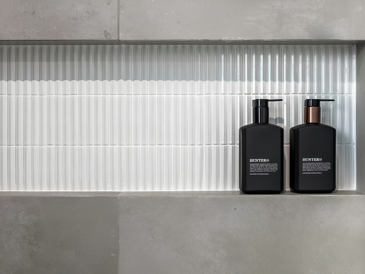Shower Niche For Hidden Storage